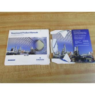 Emerson 00822-0100-0010 Rosemount Product Manuals CD Rev. BR - Used