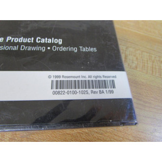 Rosemount 00822-0100-1025 Comprehensive Product Catalog Rev BA