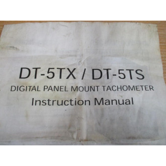 Nidec DT-5TXDT-5TS Tachometer Instruction Manual - Used