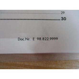 Retsch 98.822.9999 Operating Instructions ZM 100 - Used