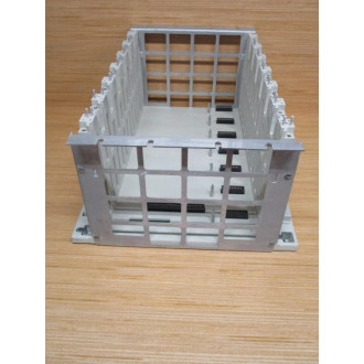 Gould AS-H819-100 Modicon Controller Rack ASH819100 White W Mounting Tab - Used