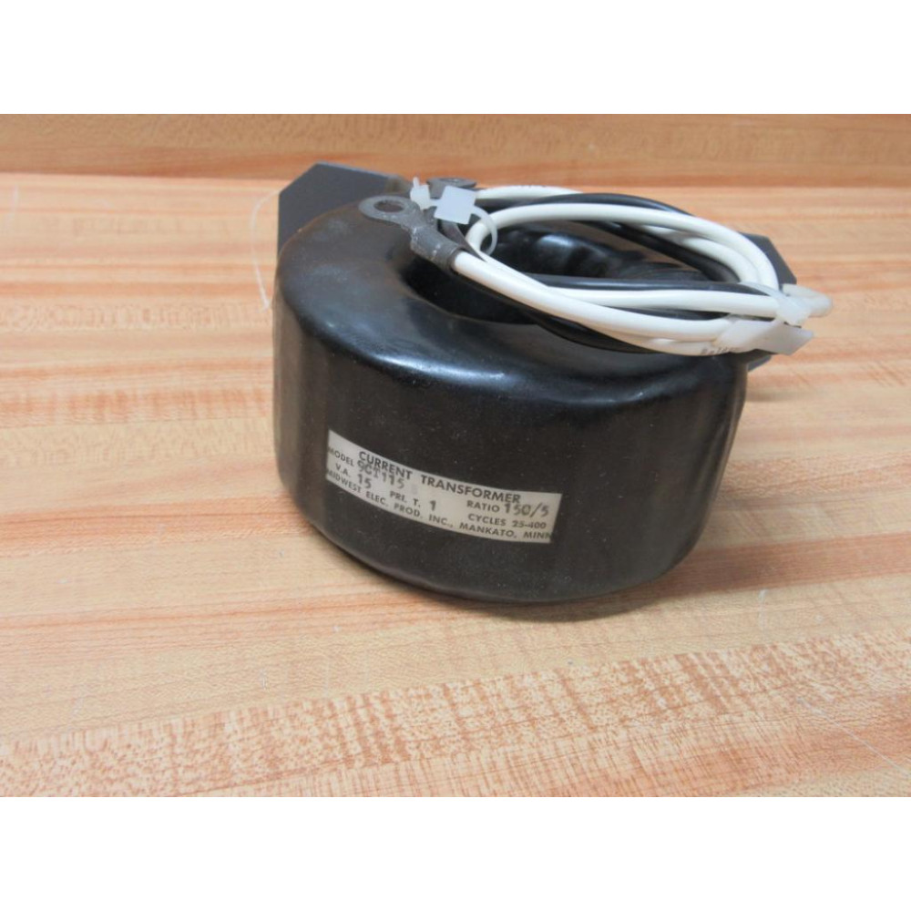 Midwest Electric 9CT115 Current Transformer - New No Box Midwest Electric 9CT115 Current Transformer - New No Box