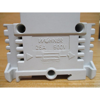 Wohner 25A 500V Fuse Holder Round Cap (Pack of 2) - Used