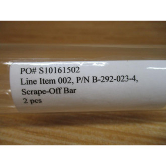 Generic B-292-023-4 Scrape-Off Bar Set B2920234