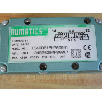 Numatics 134BB615MP00061 Asco Solenoid Valve 134BB600MP00061 - New No Box