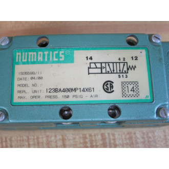 Numatics I23BA400MP14X61 Asco Solenoid Valve WOut Coil - New No Box