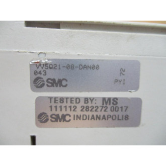 SMC VV5Q21-08-DAN00 8 Station Manifold VV5Q2108DAN00 - Used