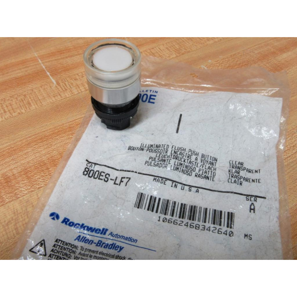 Allen Bradley 800ES-LF7 White Push Button 800ESLF7