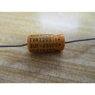 Sprague TVA1201.1 Capacitor 3UF 25VDC (Pack of 18) - New No Box