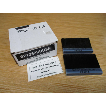 Better Packages PW-107-A Replacement Brush Kit 333 Plus