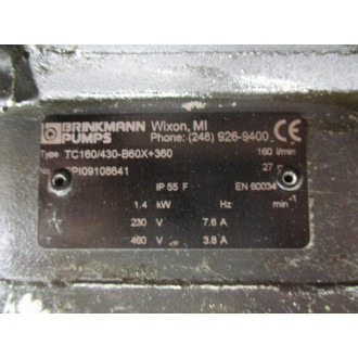 Brinkmann TC160430-B60X+360 Pump BPI09108641 - Used