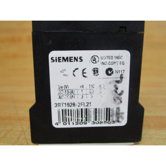 Siemens 3RT1926-2FL21 Auxiliary Switch 3RT19262FL21 - Used