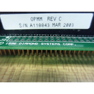 Diamond Systems OPAL-MM Circuit Board OPALMM OPMM Rev.C - Used
