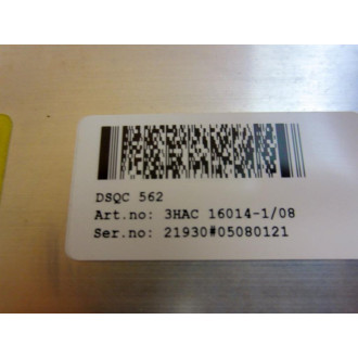 ABB 3HAC16014-108 DSQC562 SMU 3HAC16013-105 - Used