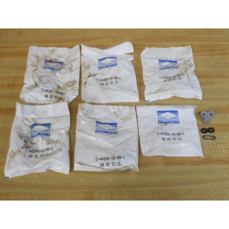 Diamond Chain Company C-44266-1808-1 Connecting Link 40 SC S1 CL (Pack of 6)