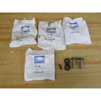 Diamond Chain Company C-3334CL-08 Connecting Link 80 (Pack of 4)