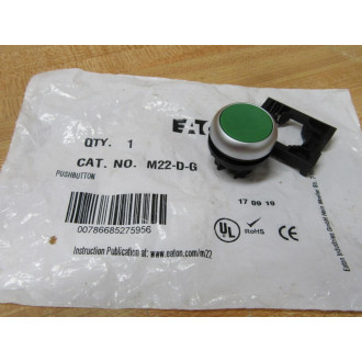 Eaton M22-D-G Cutler Hammer Push Button M22DG