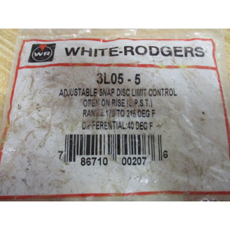 White-Rodgers 3L05-5 Adjustable Snap Disc Limit Control 3L055