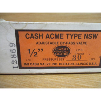Cash Acme NSW 12869 Relief Valve NSW-12"