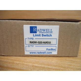 Radwell RAD91-Q22-A(ADJ) Limit Switch RAD91-Q22-A