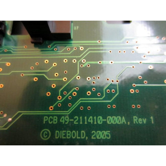Diebold 49-211410-000A Circuit Board 49211410000A 119032B - Used