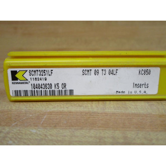 Kennametal SCMT09T304LF Carbide Turning Insert 1162419 (Pack of 4)