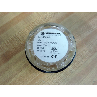 Werma 641.400.00 Clear Stack Light 64140000 WO Bulb - New No Box