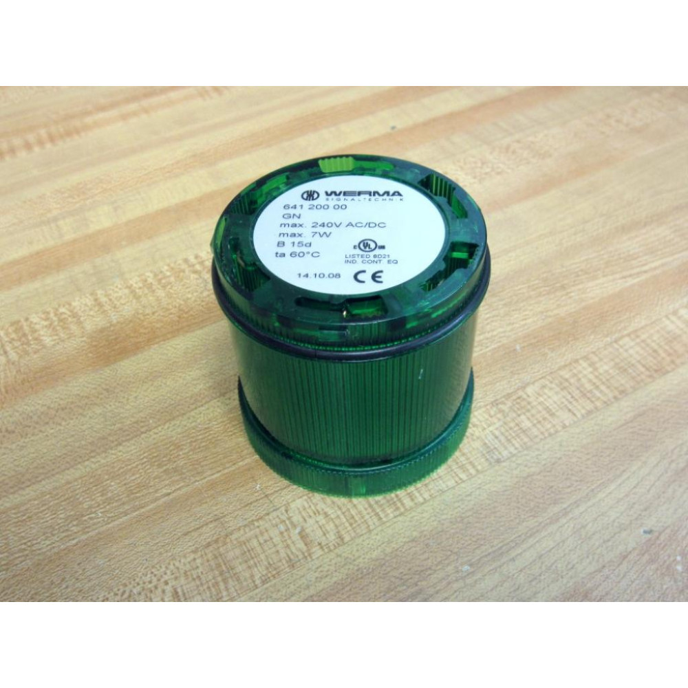 Werma 641.200.00 Green Stack Light 64120000 WO Bulb - New No Box
