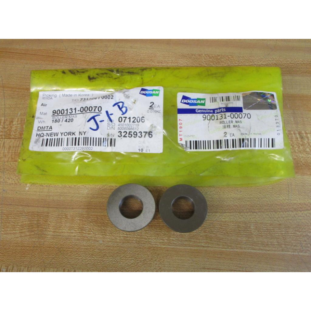 Doosan 900131-00070 MAS Roller 90013100070 (Pack of 2)