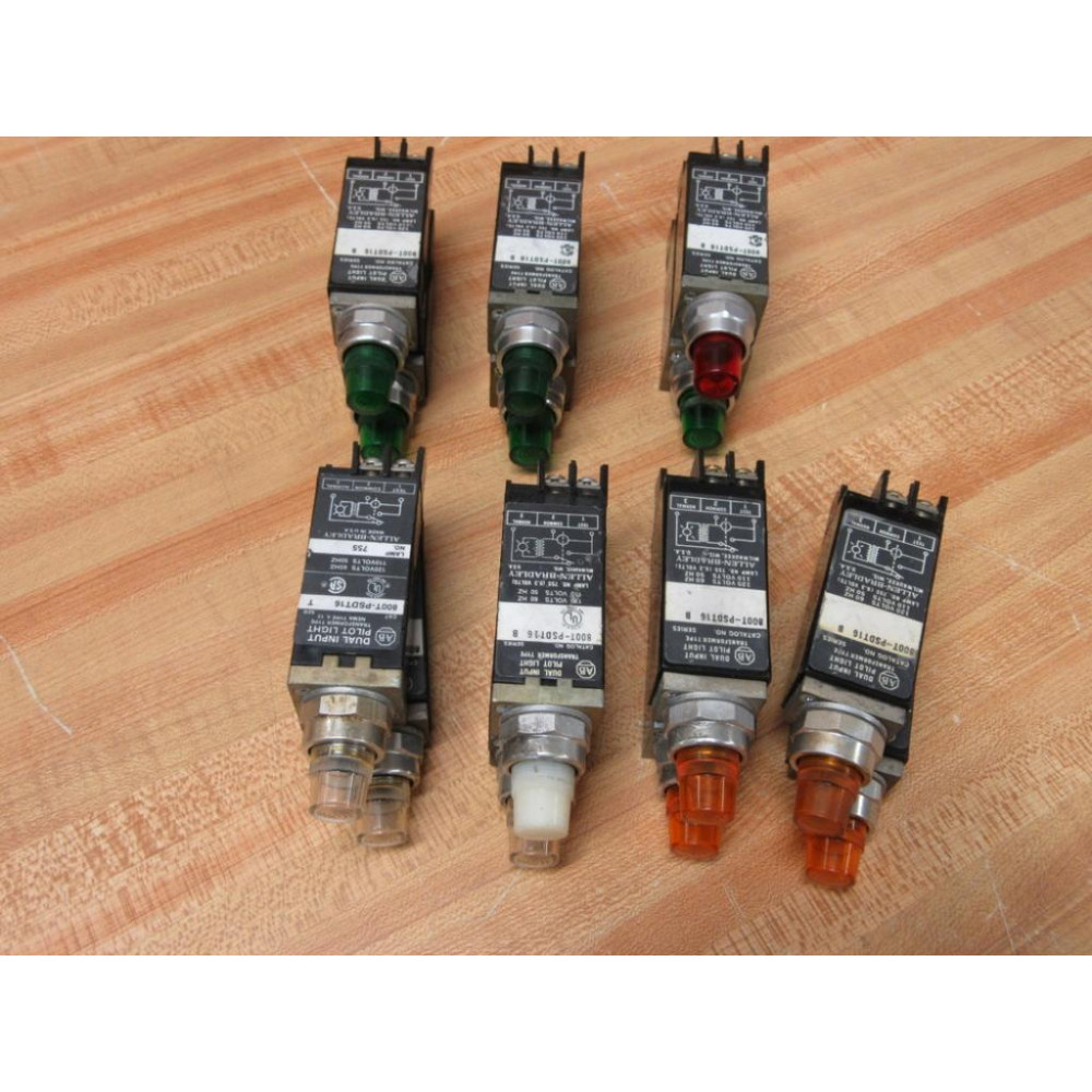 Allen Bradley 800T-PSDT16 Pilot Light 800TPSDT16 (Pack of 14) - Used