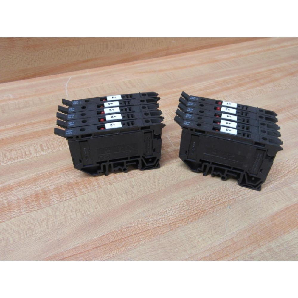 Allen Bradley 1492-H5 Terminal Block 1492H5 Red LED (Pack of 10) - Used Allen Bradley 1492-H5 Terminal Block 1492H5 Red LED (Pack of 10) - Used
