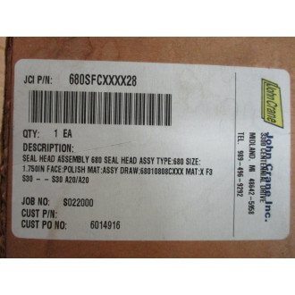John Crane 680SFCXXXX28 Seal Head Assembly 680 X28