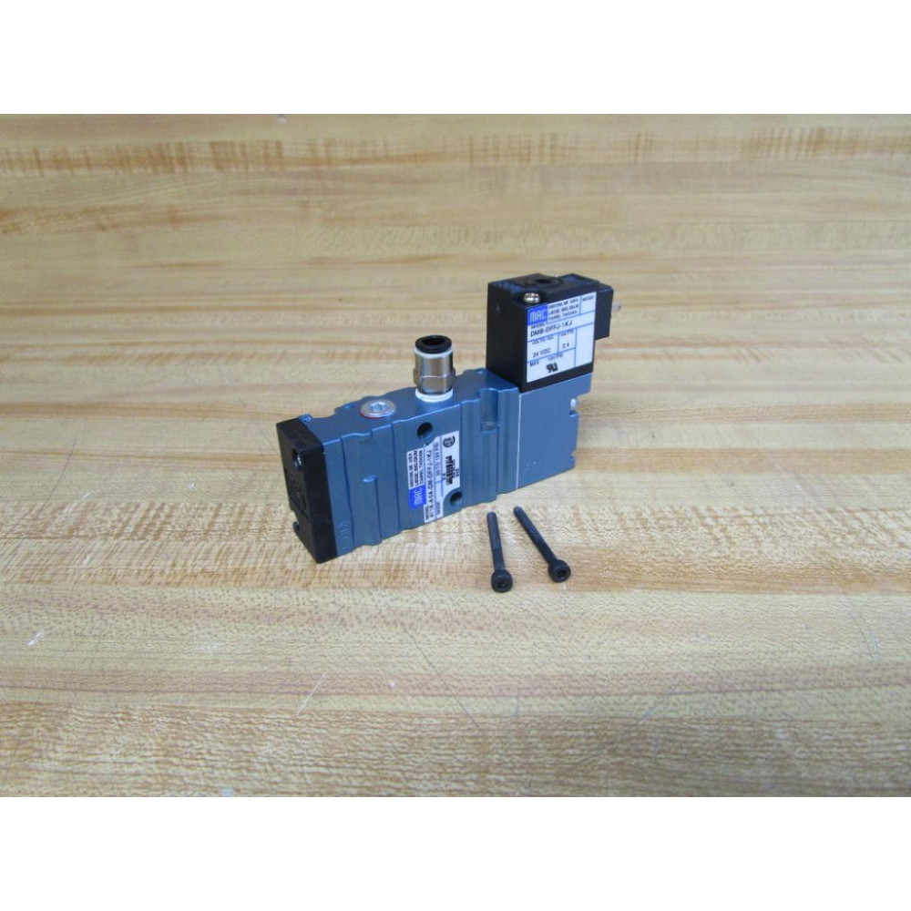 Mac Valves 411A-A0A-DM-DFFJ-1KJ Solenoid Valve 411AA0ADMDFFJ1KJ Mounted - New No Box