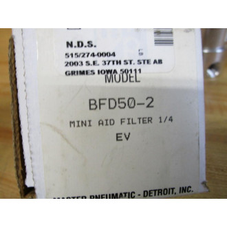 Master Pneumatic BFD50-2 Mini Aid Filter BFD502