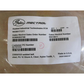 Gates 2300H100 Mectrol Welded Belt 00019611