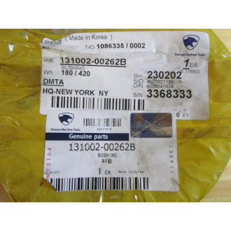 Doosan 131002-00262B Bushing 13100200262B