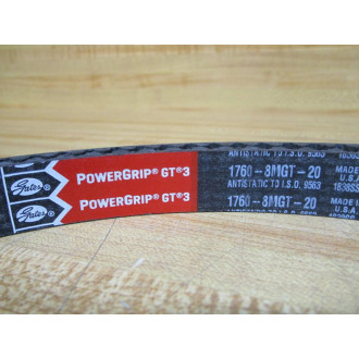 Gates 1760-8MGT-20 PowerGrip Belt 17608MGT20 PowerGrip GT3 Belt