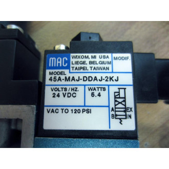 Mac Valves 45A-MAJ-DDAJ-2KJ Solenoid Valve 45AMAJDDAJ2KJ - New No Box