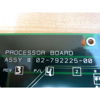 Liebert 02-792225-00 Processor Board 0279222500 - Used