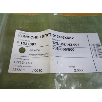 122.124.143.004 Tapered Pin 122124143 (Pack of 2)