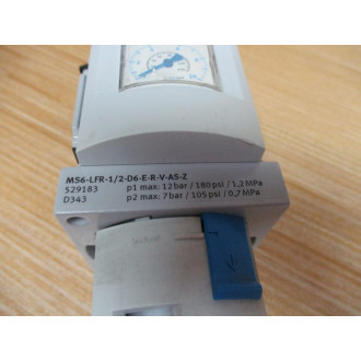 Festo MS6-LFR-12-D6-E-R-V-AS-Z Filter Regulator 529183 - New No Box