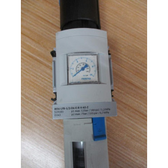Festo MS6-LFR-12-D6-E-R-V-AS-Z Filter Regulator 529183 - New No Box