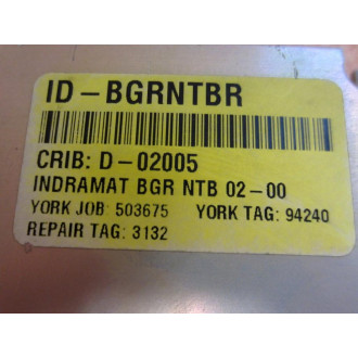 Indramat BGRNTB 02-00 Power Supply Module BGRNTBR 11259395 - Used