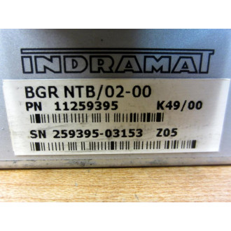 Indramat BGRNTB 02-00 Power Supply Module BGRNTBR 11259395 - Used
