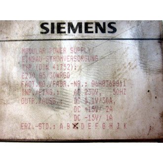 Siemens 6FC51140AB010AA0 Power Supply Q6H8368811 - Used
