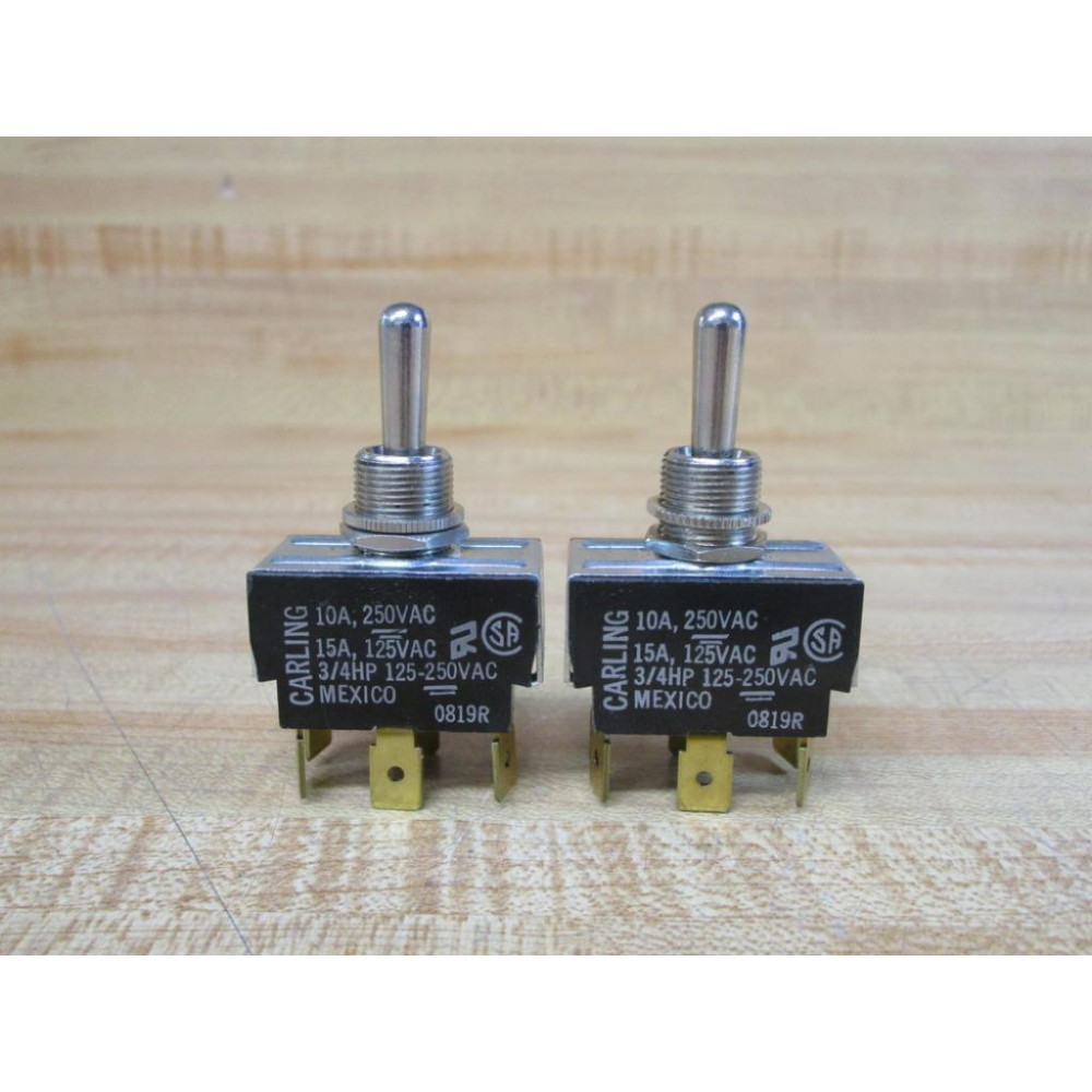 Carling 0819R Toggle Switch (Pack of 2) - New No Box