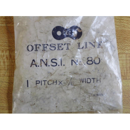 Catena Acciaio Inox ANSI 80 SUS-304 – Maglia Mezza Maglia Offset – USA