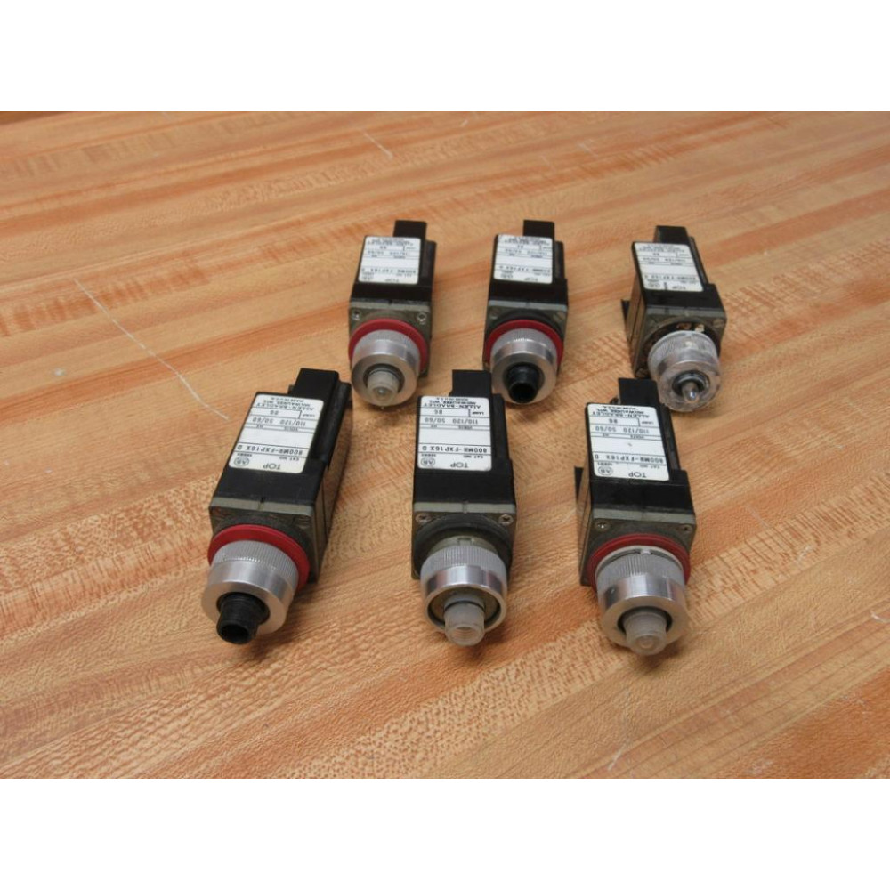 Allen Bradley 800MR-FXP16X PushPull Unit 800MRFXP16X (Pack of 6) - Used
