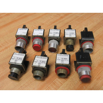 Allen Bradley 800MR-B6 Pushbutton 800MRB6 (Pack of 9) - Used