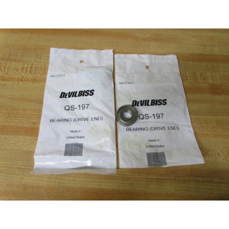 DeVilbiss QS-197 Drive End Bearing QS197 R8Z (Pack of 2)